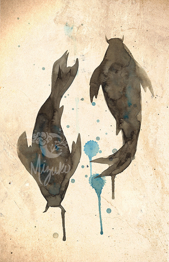 Blue Drip Koi Version 2