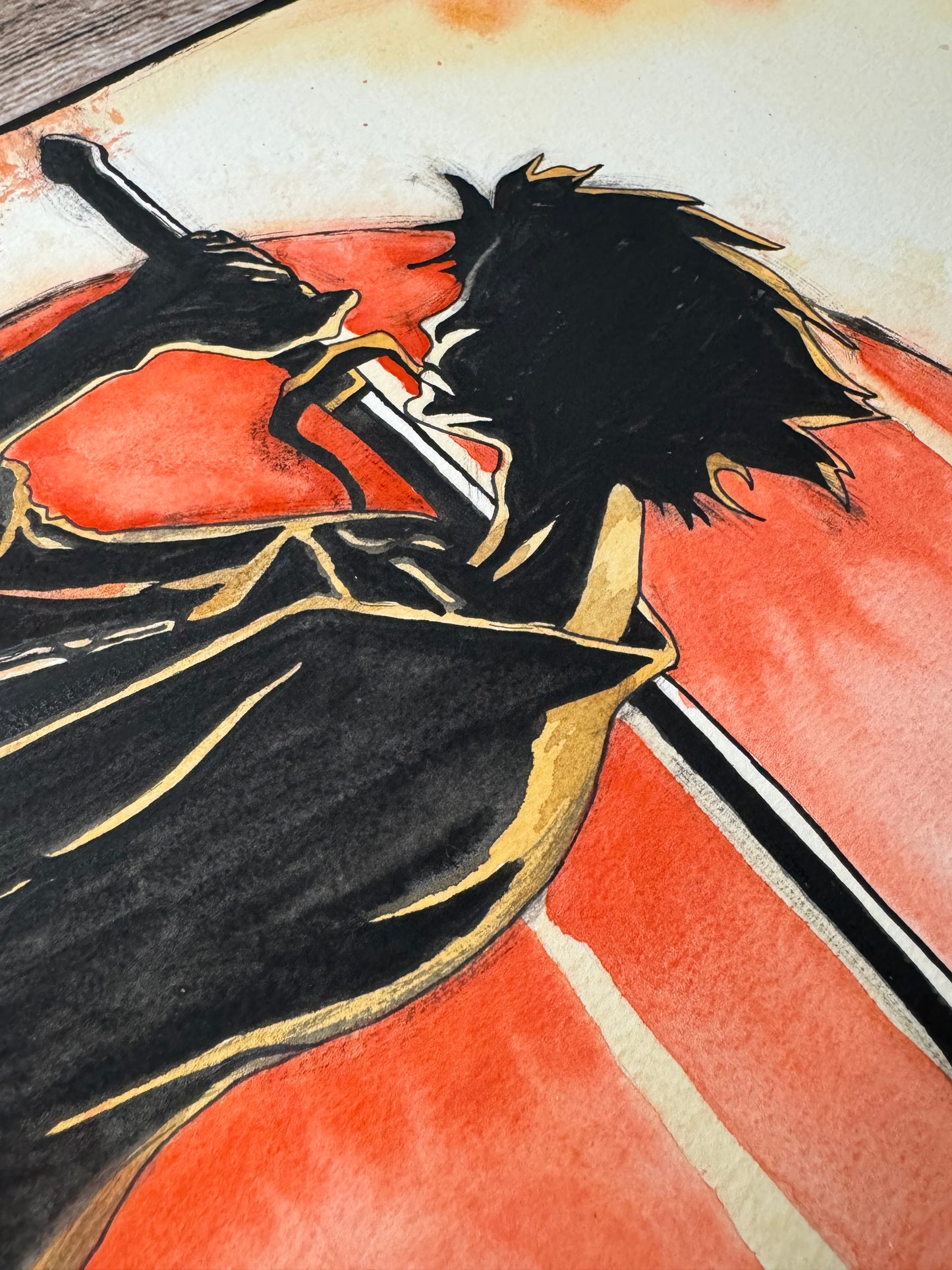 Samurai: Watercolor Original