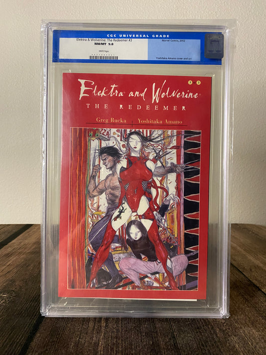 Elektra & Wolverine: The Redeemer #3 CGC 9.8 - Yoshitaka Amano 2002