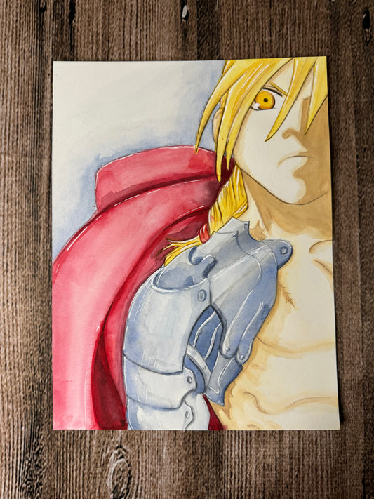 Edward: Watercolor and Ink Original
