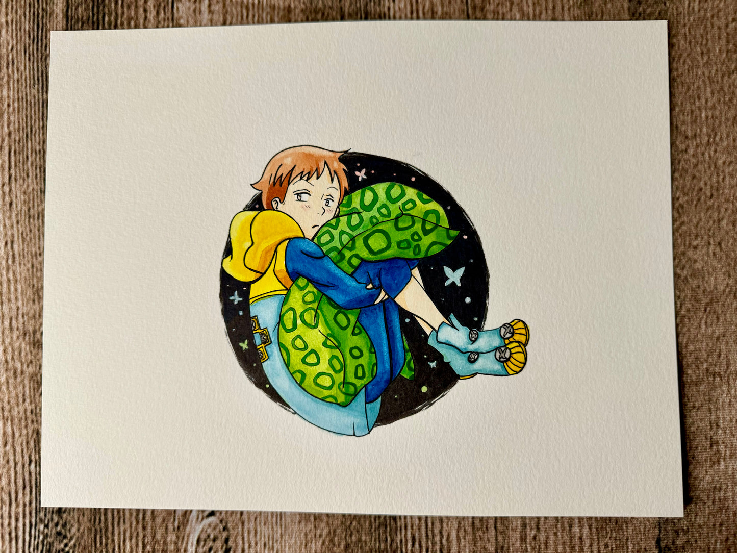 King: Watercolor & Ink Original