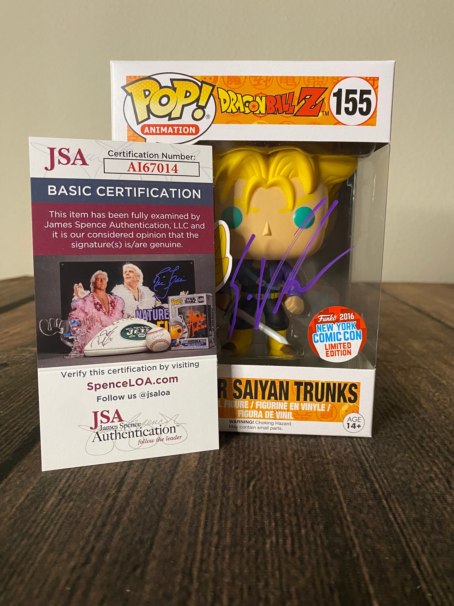 Super Saiyan Trunks Funko Pop: 2016 New York Comic Con Limited Edition