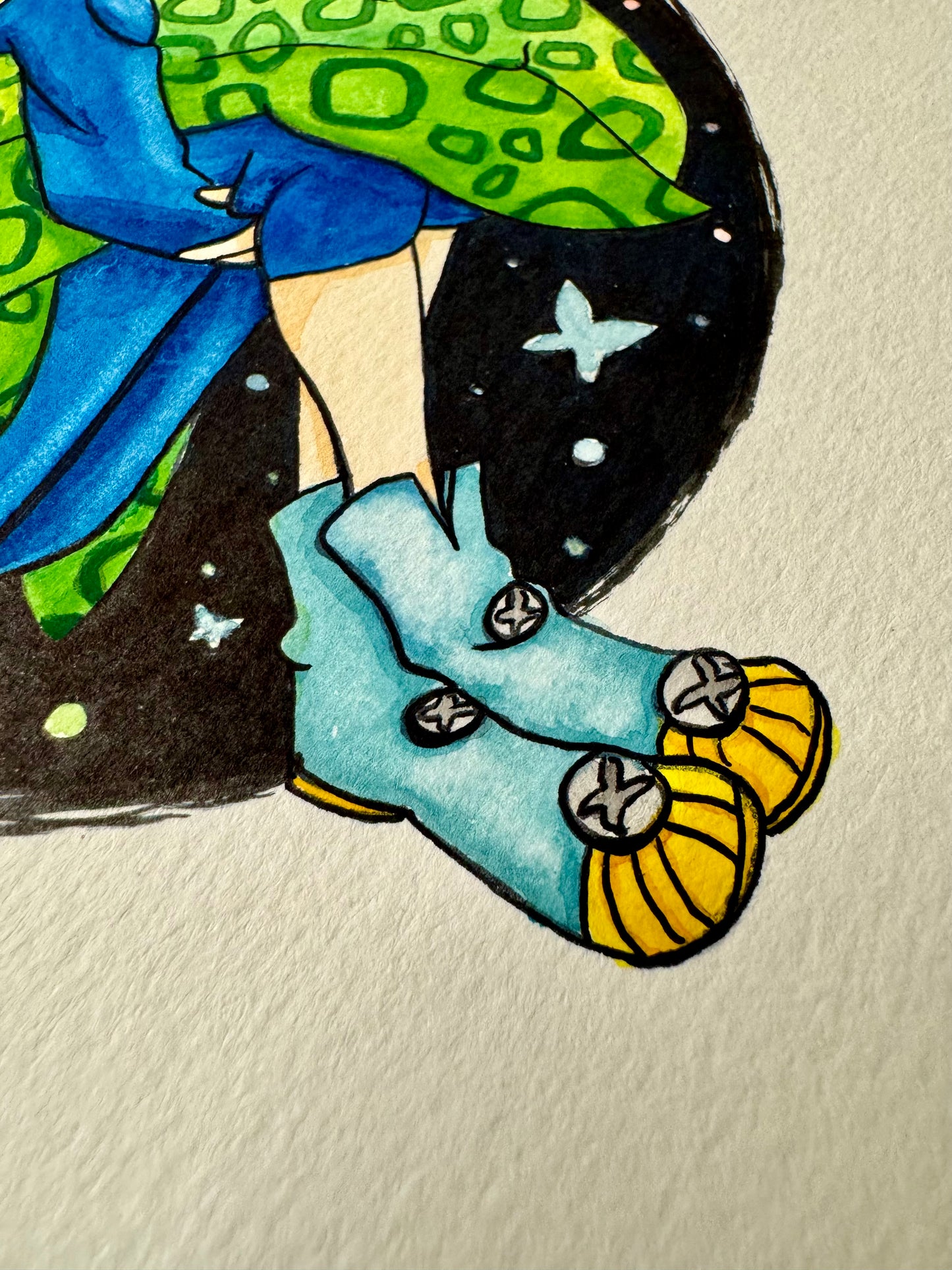 King: Watercolor & Ink Original