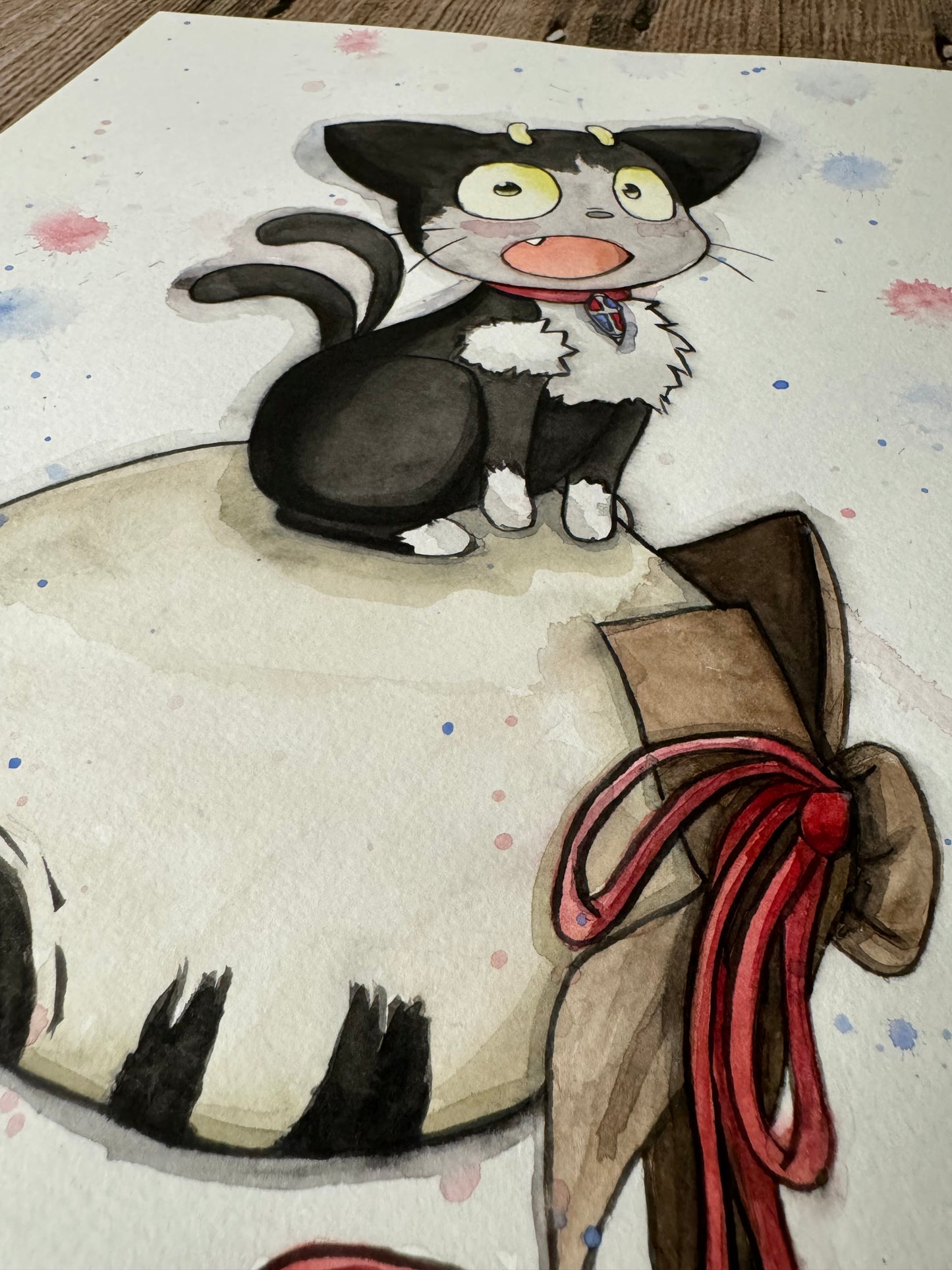 Kuro: Watercolor Original