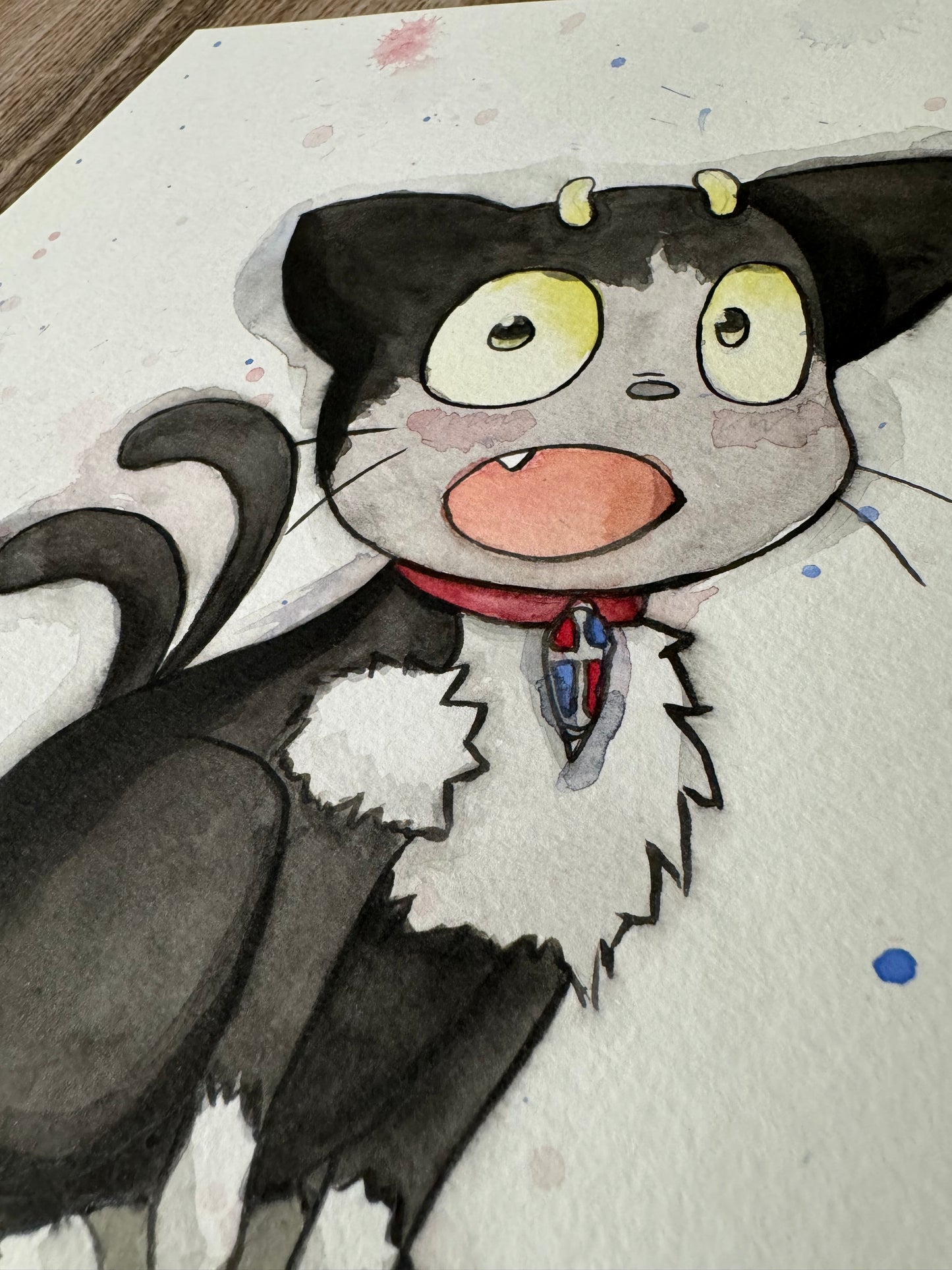Kuro: Watercolor Original