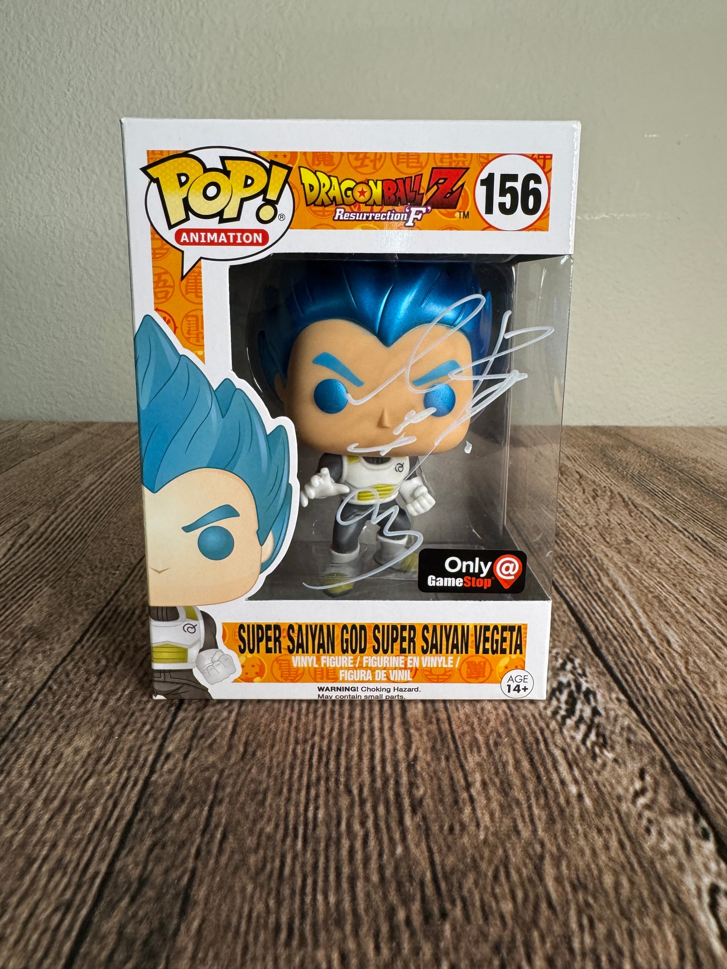 Super Saiyan God Super Saiyan Vegeta: Gamestop Exclusive Funko Pop Signed by Ryō Horikawa